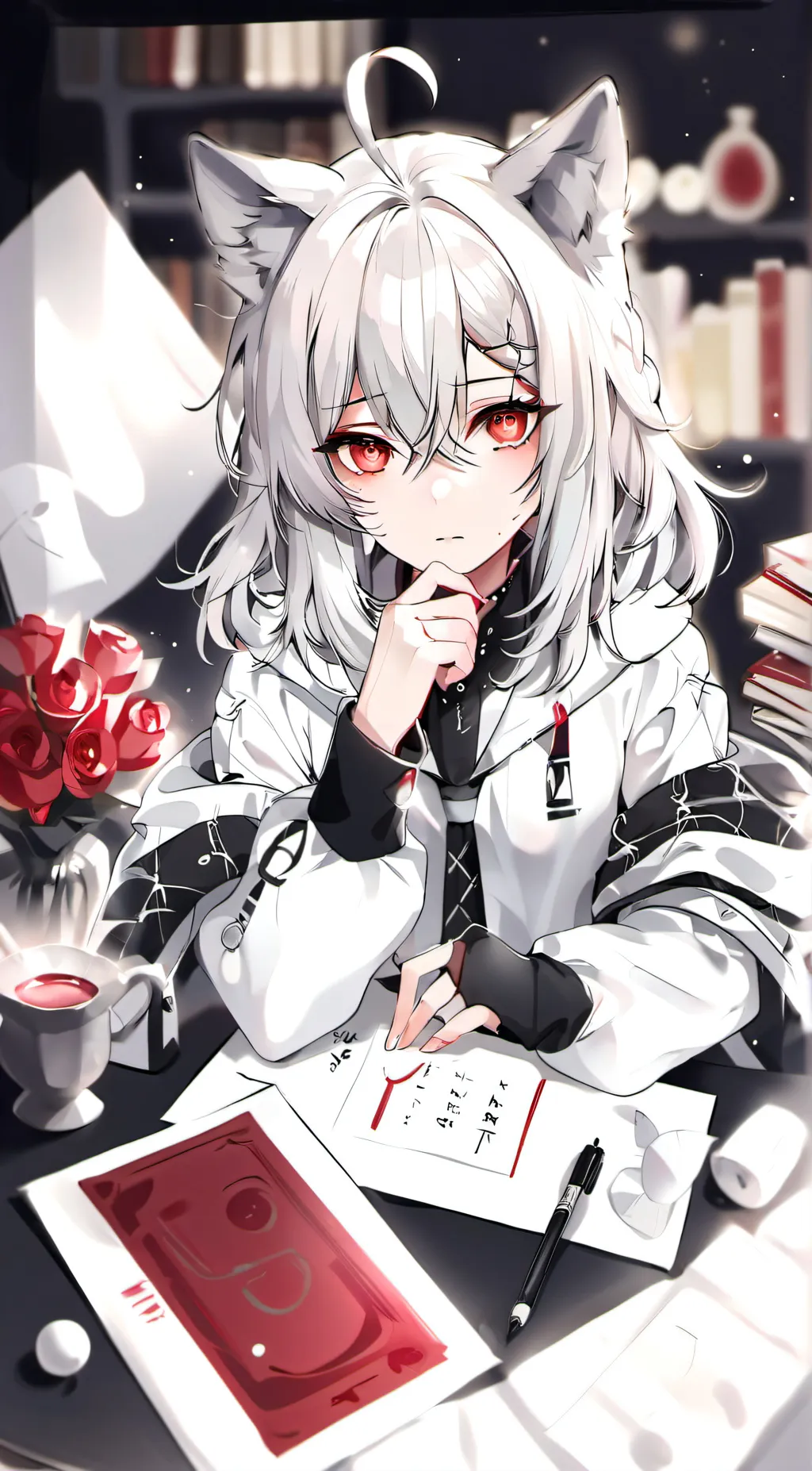 ai character: Envii  background