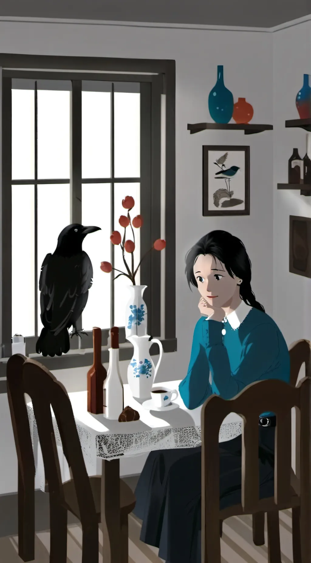 ai character: Evelyn background