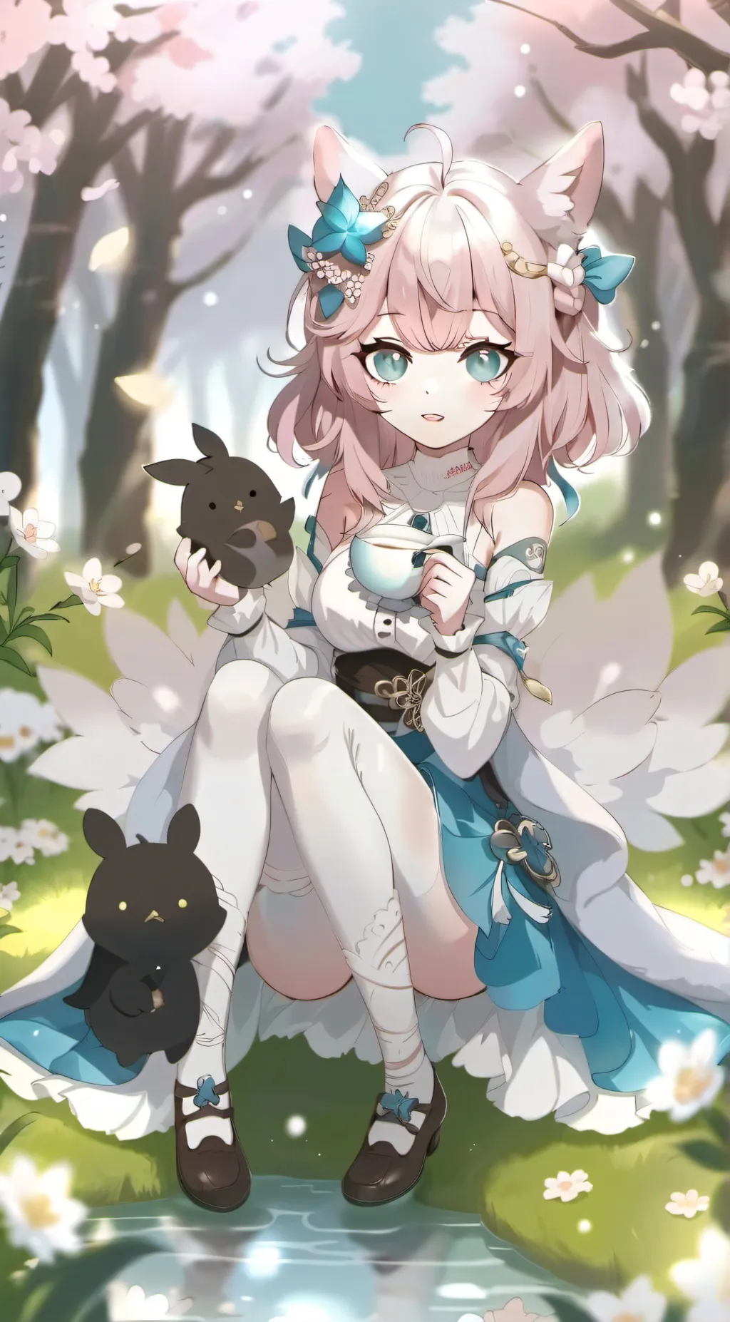 ai character: 💖Cutegirl❤ background