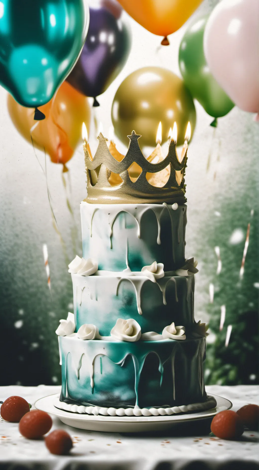 ai character: Happy birthday  background