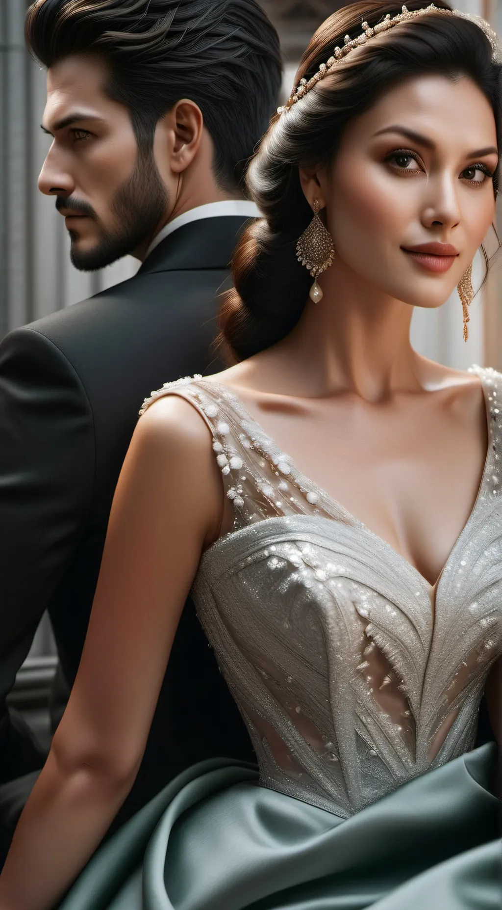 ai character: Ashley  background