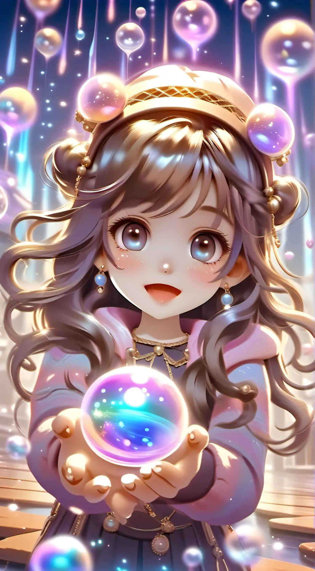 ai character: Aurora background