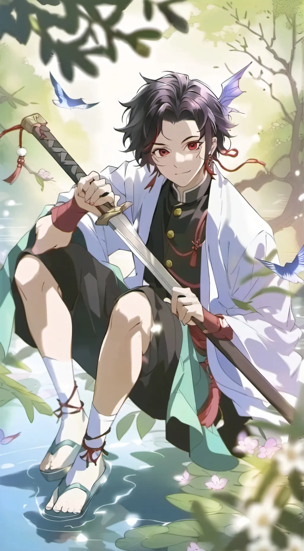 ai character: demon slayer background