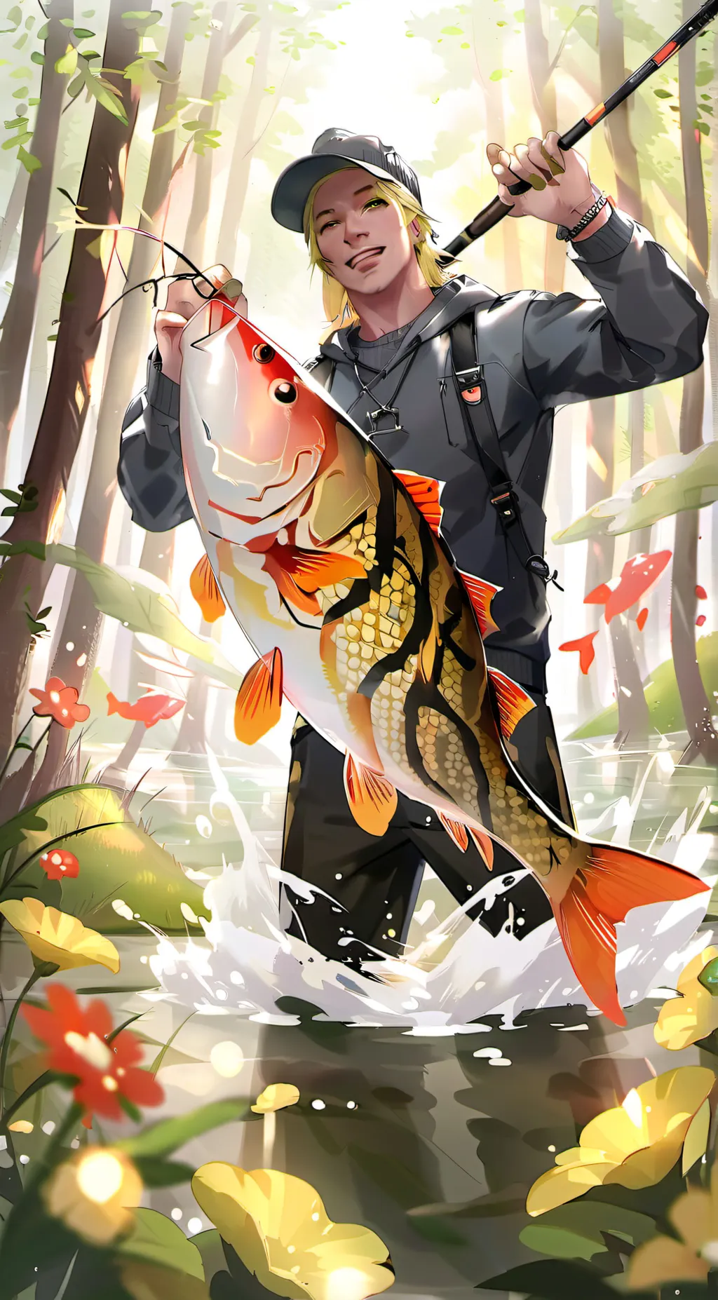 ai character: state record bass background