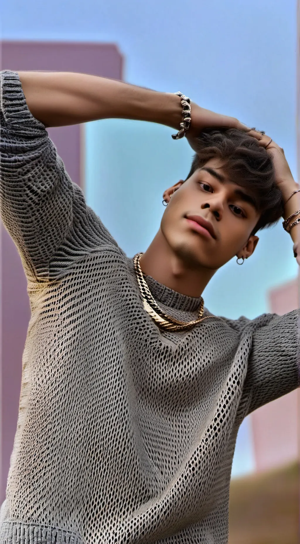 ai character: Andrew Davila  background