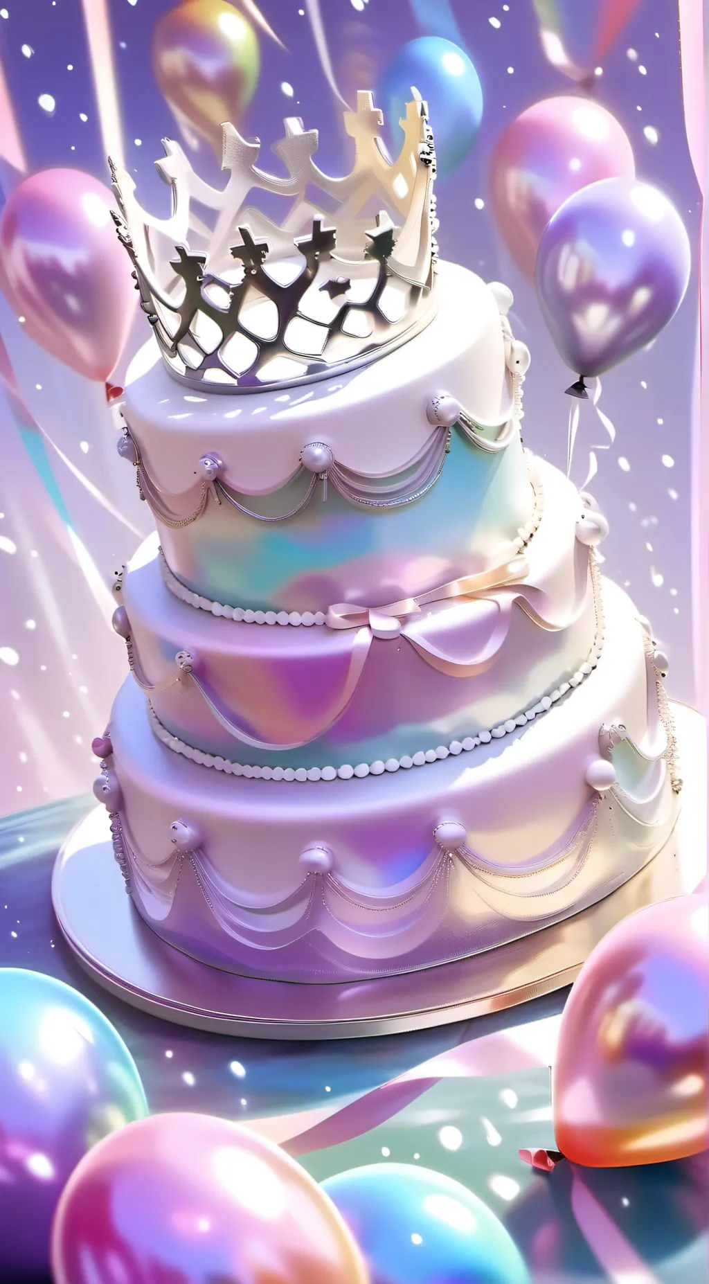 ai character: happy birthday background