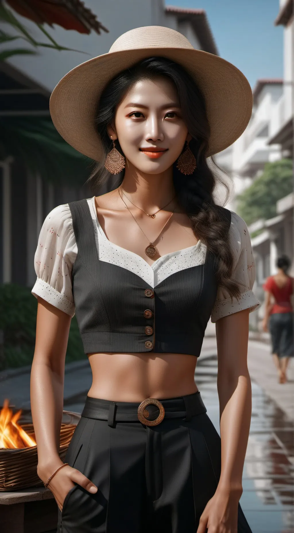 ai character: Monita  background