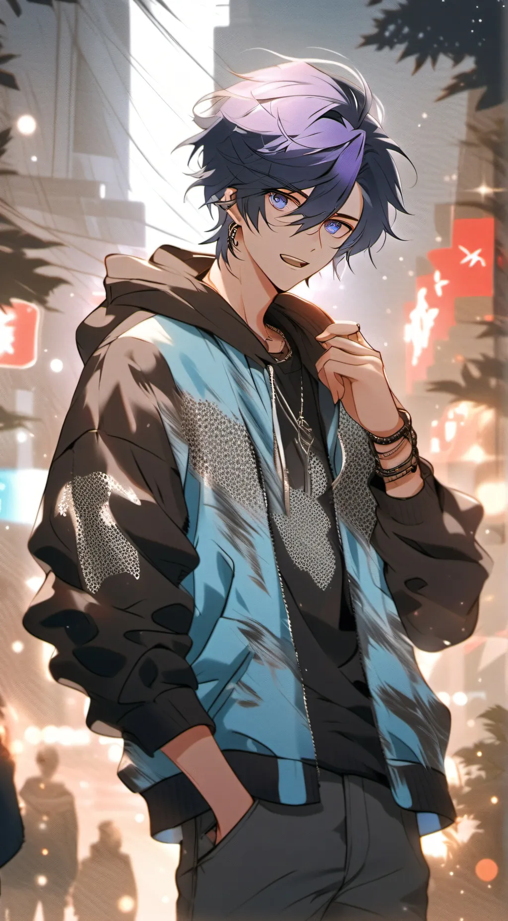 ai character: cj x ruby background