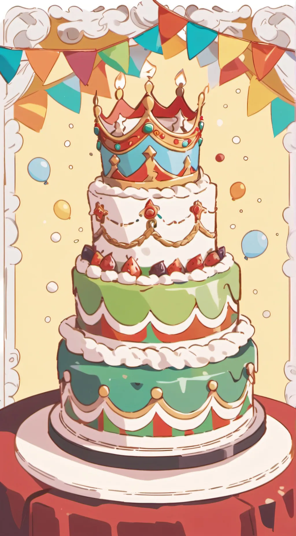 ai character: Happy birthday!! background