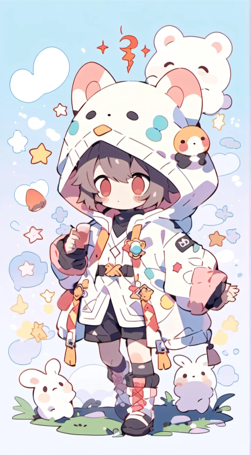 ai character: Biker boy  background