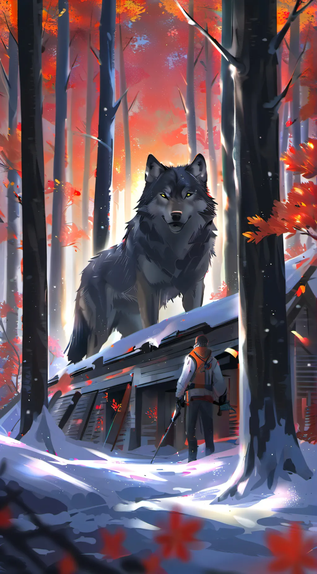 ai character: wolf pack  background