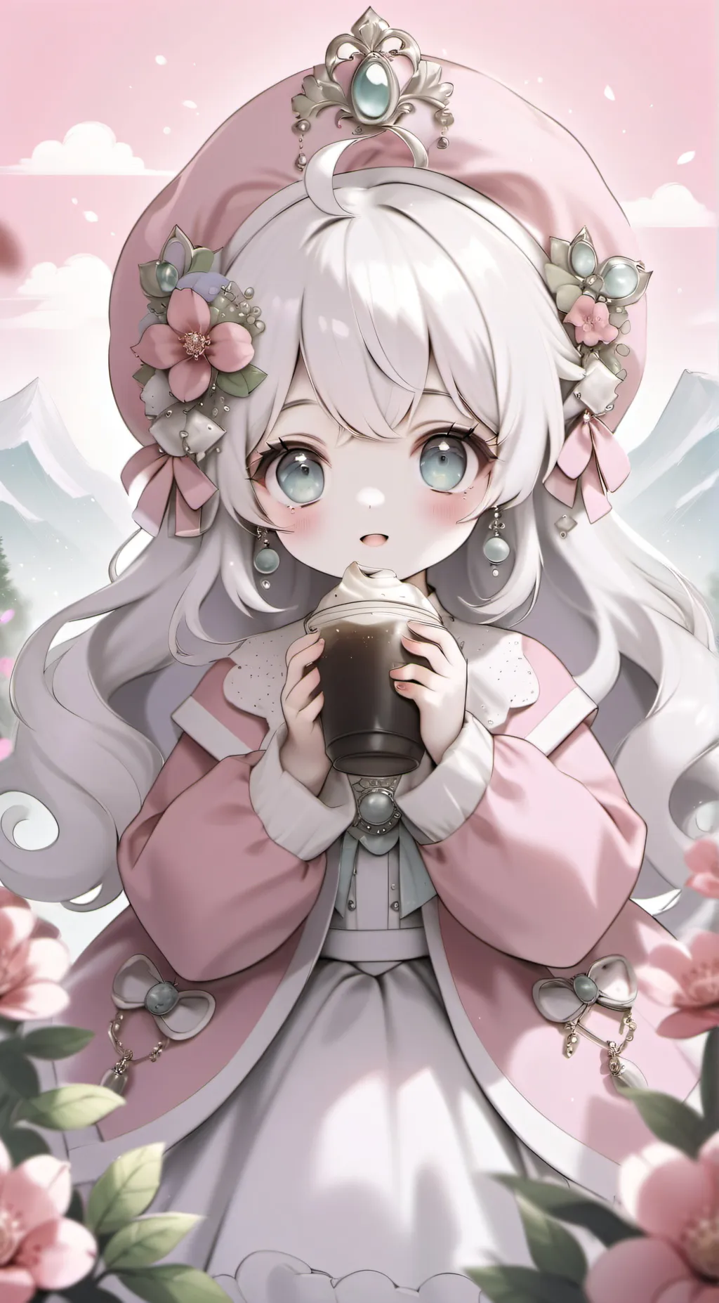 ai character: Pinkie background