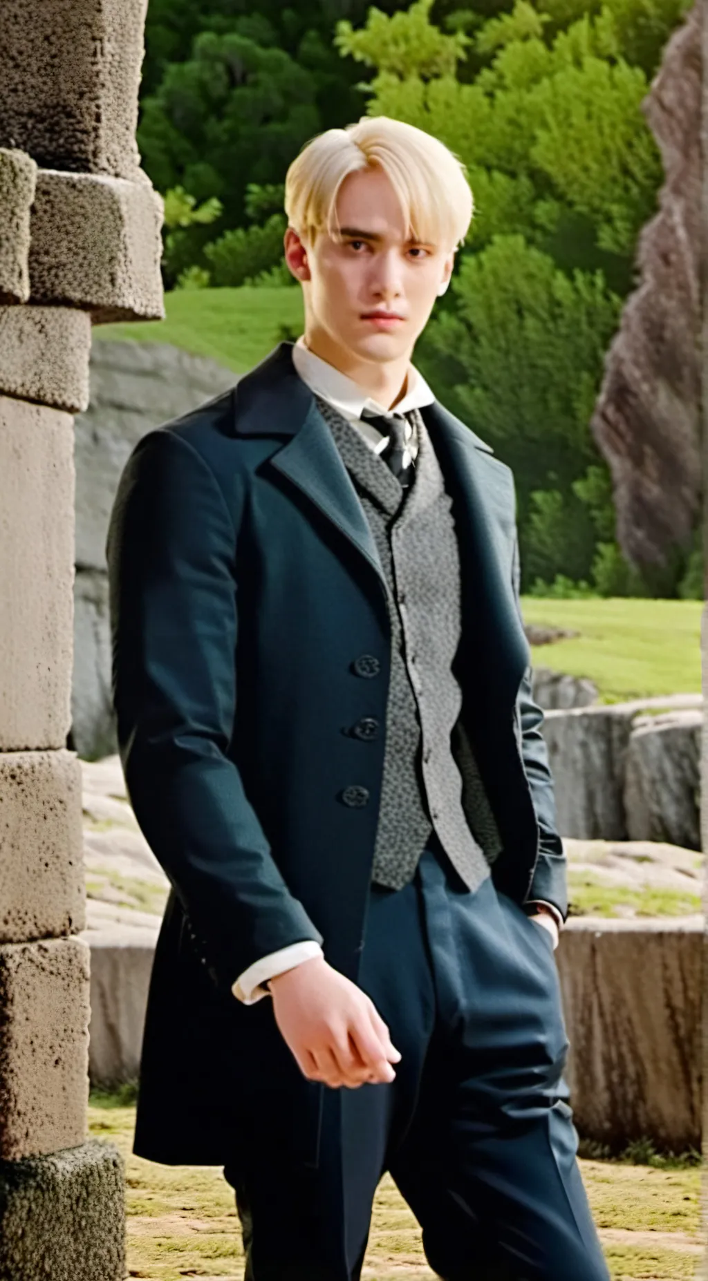 ai character: Draco malfoy  background