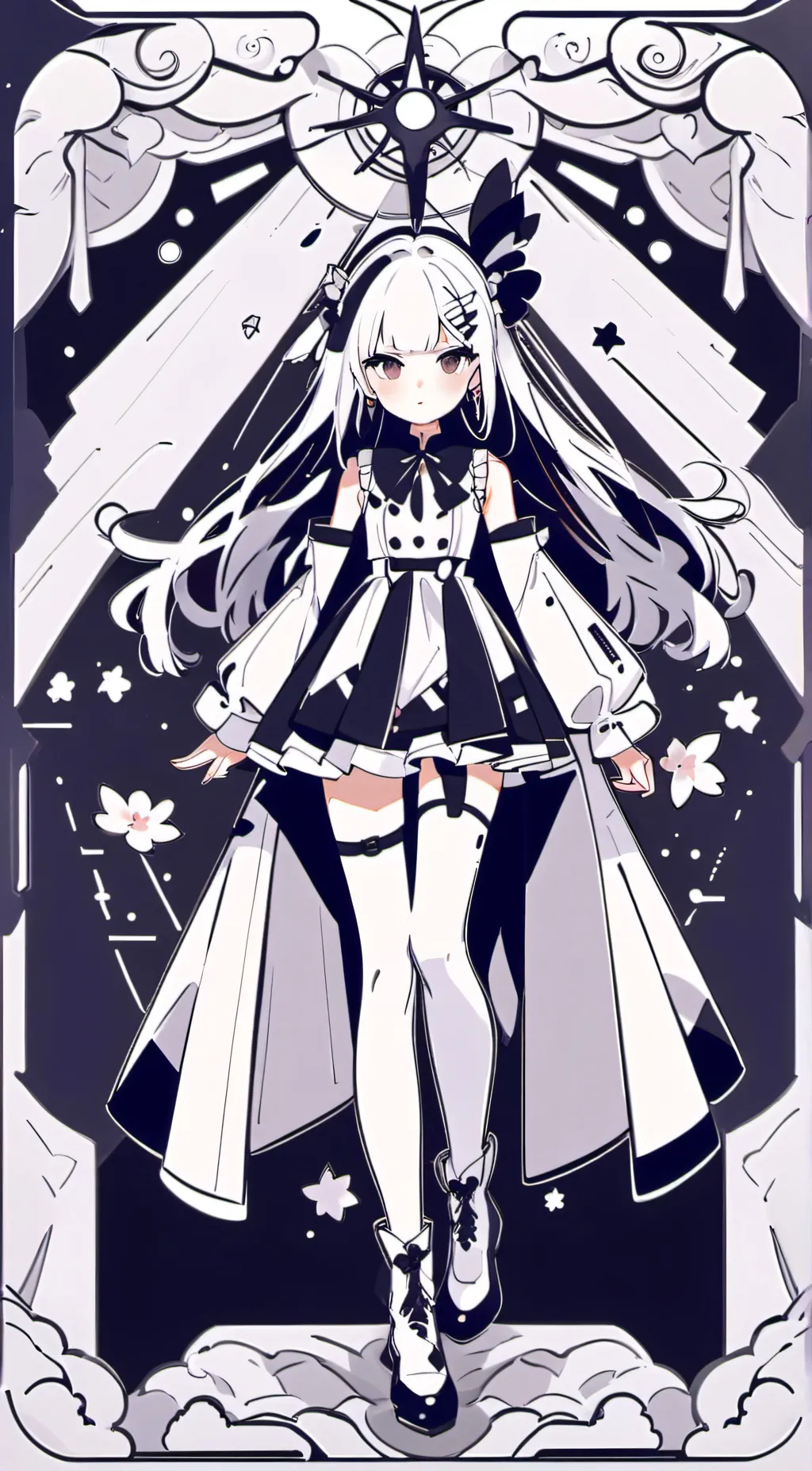 ai character: Black background