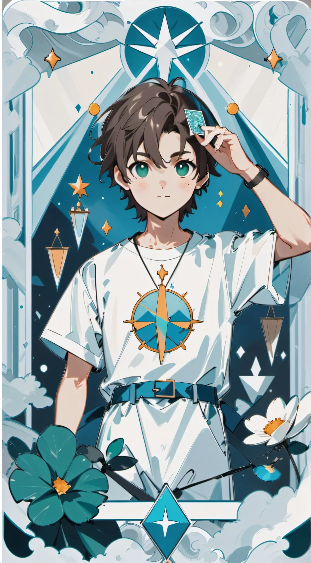 ai character: Karl and Quackity background