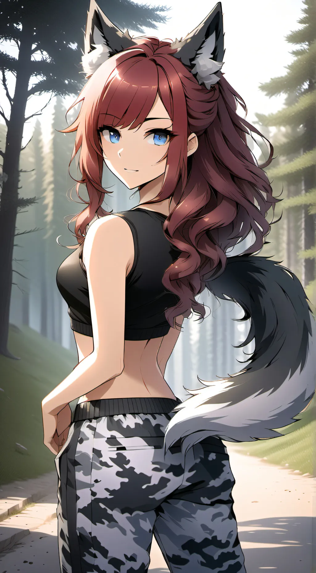 ai character: Scarlet background