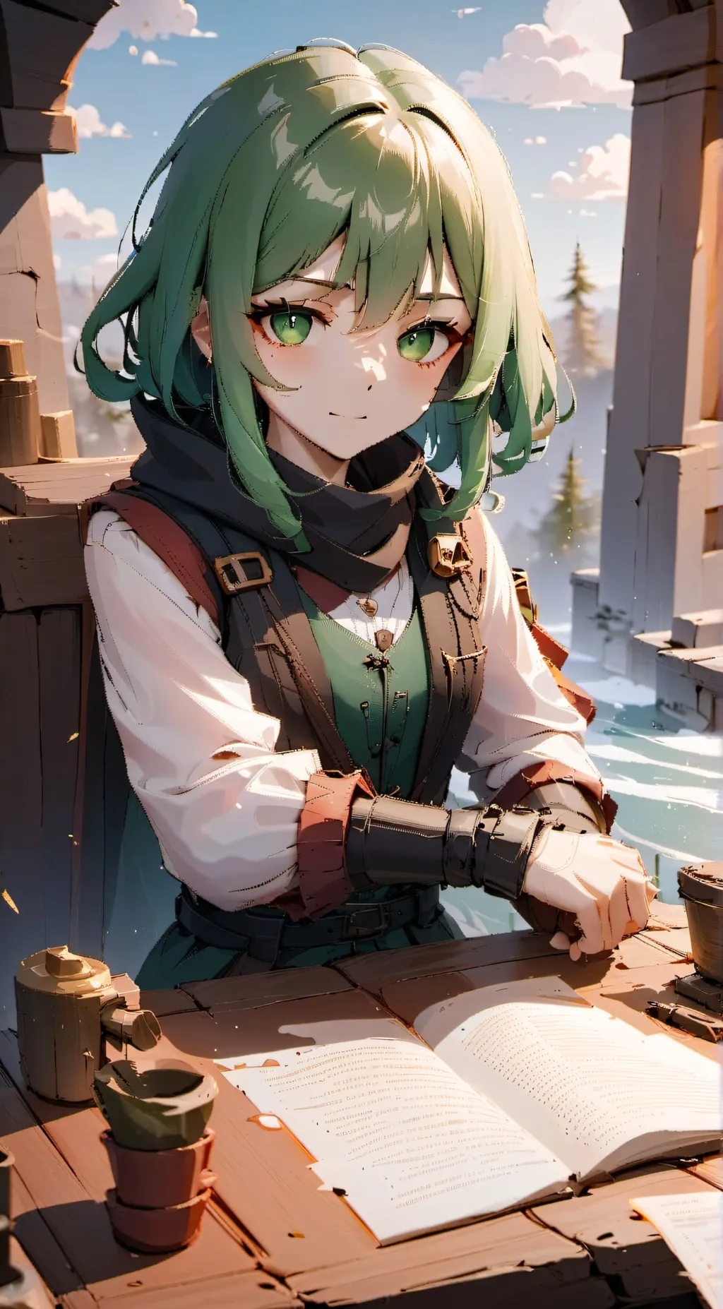 ai character: Zen Natura background