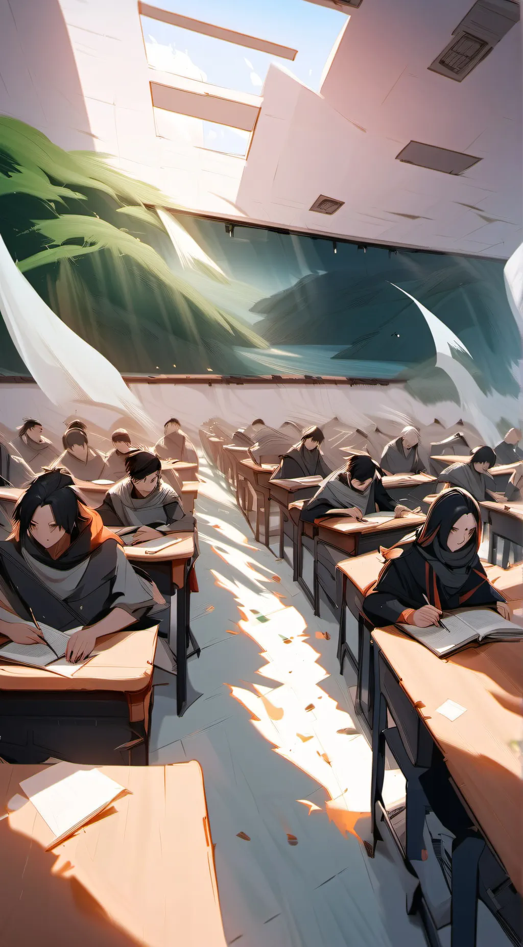 ai character: mha  background