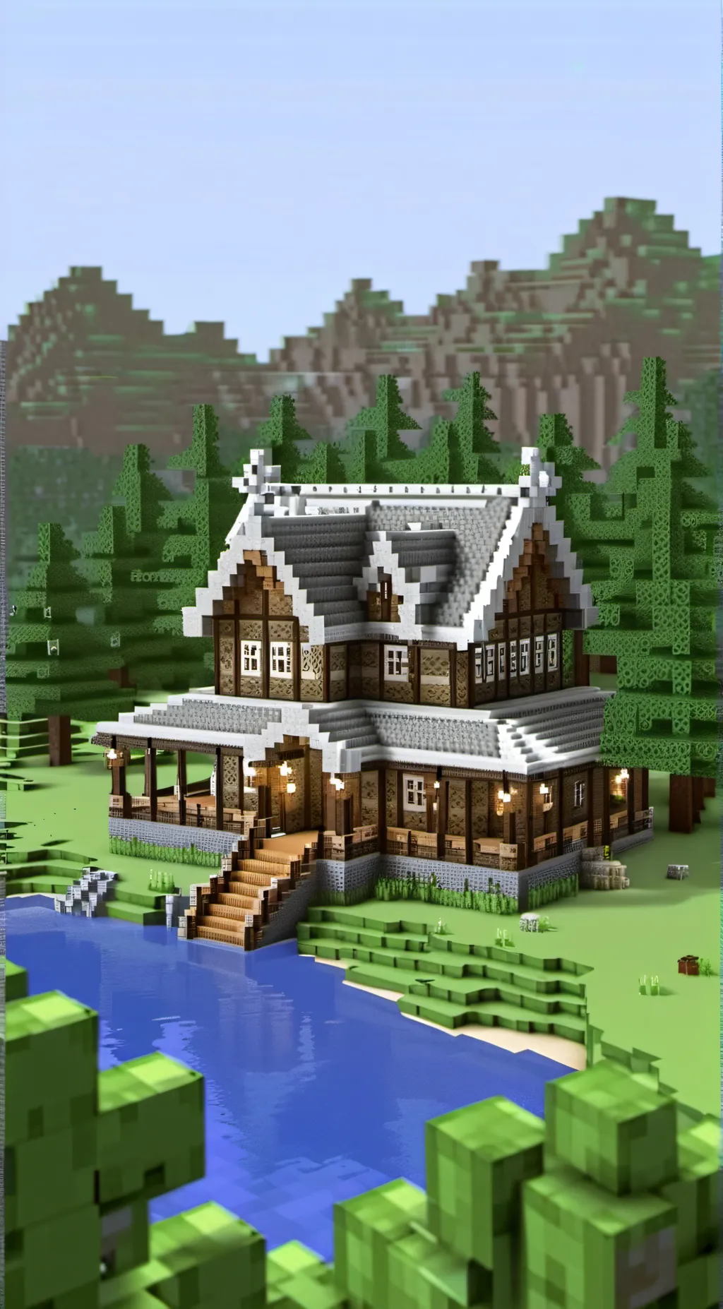 ai character: Minecraft  background