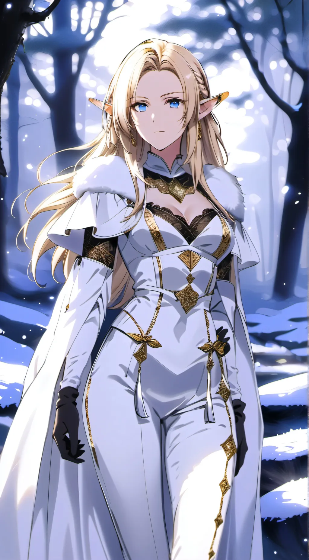 ai character: Bruxa do Gelo  background