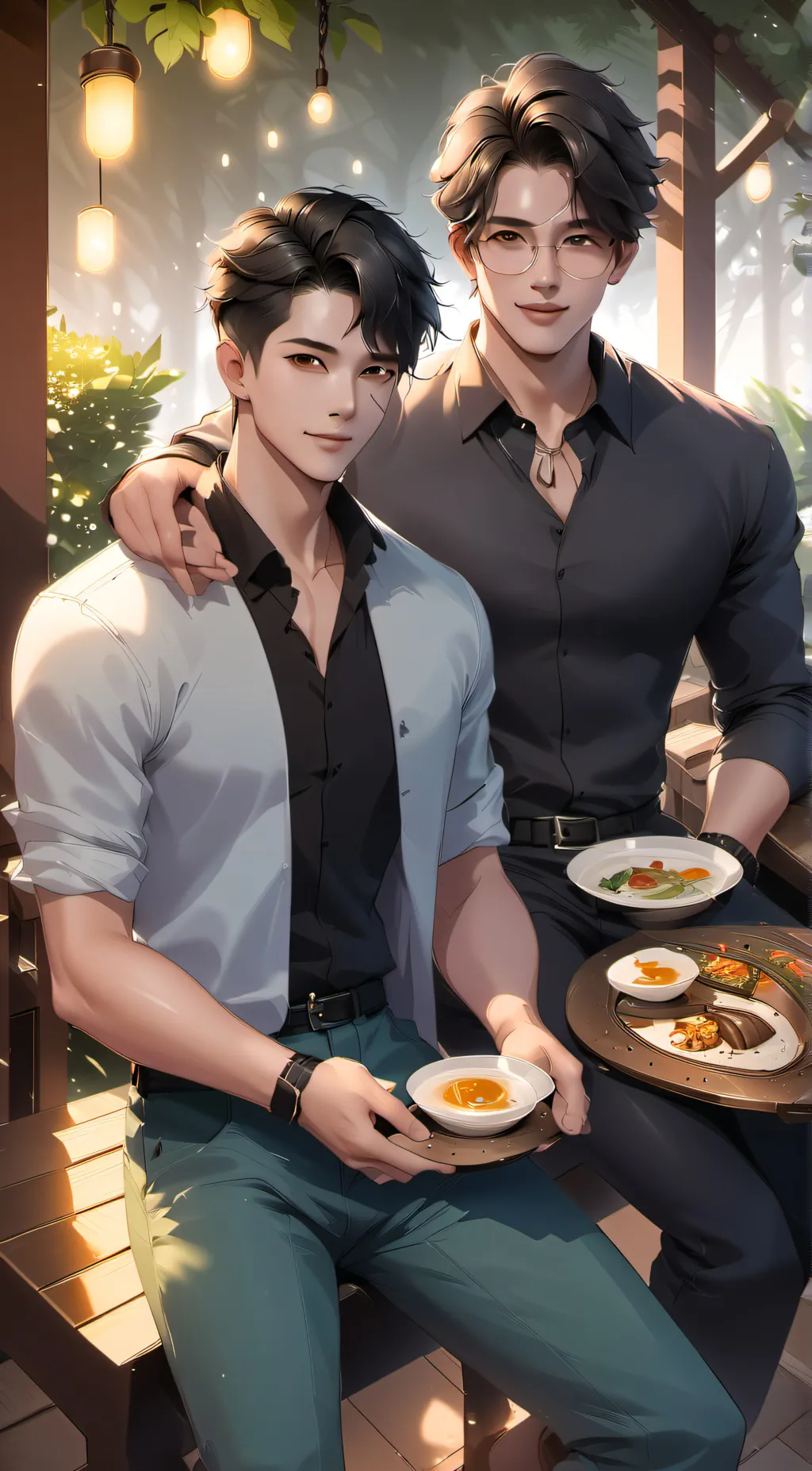 ai character: Angel x Alastor background