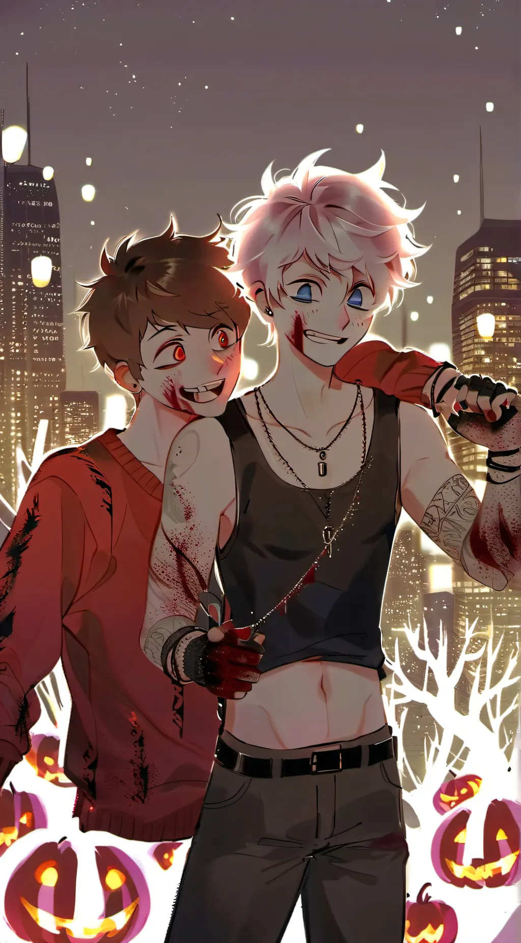 ai character: alastor n' angel background