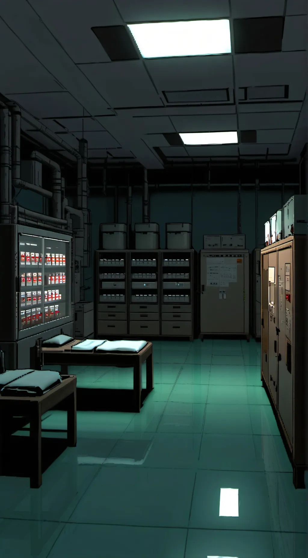 ai character: True Laboratory background