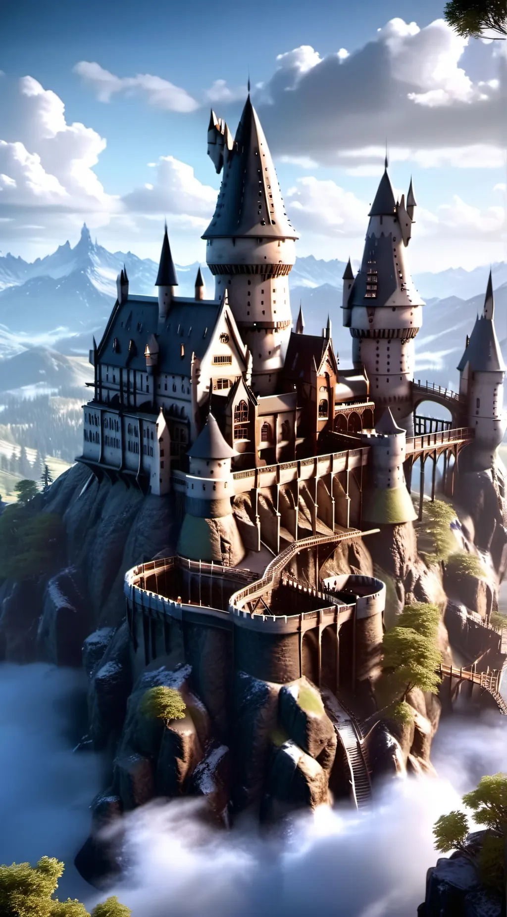 ai character: Hogwarts  background