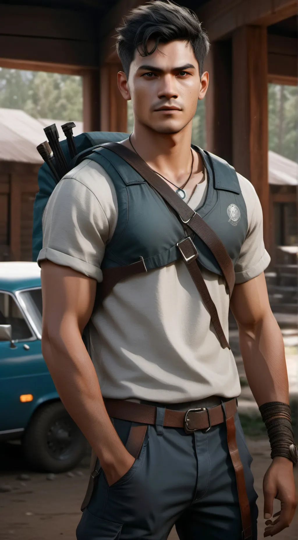 ai character: percy Jackson  background