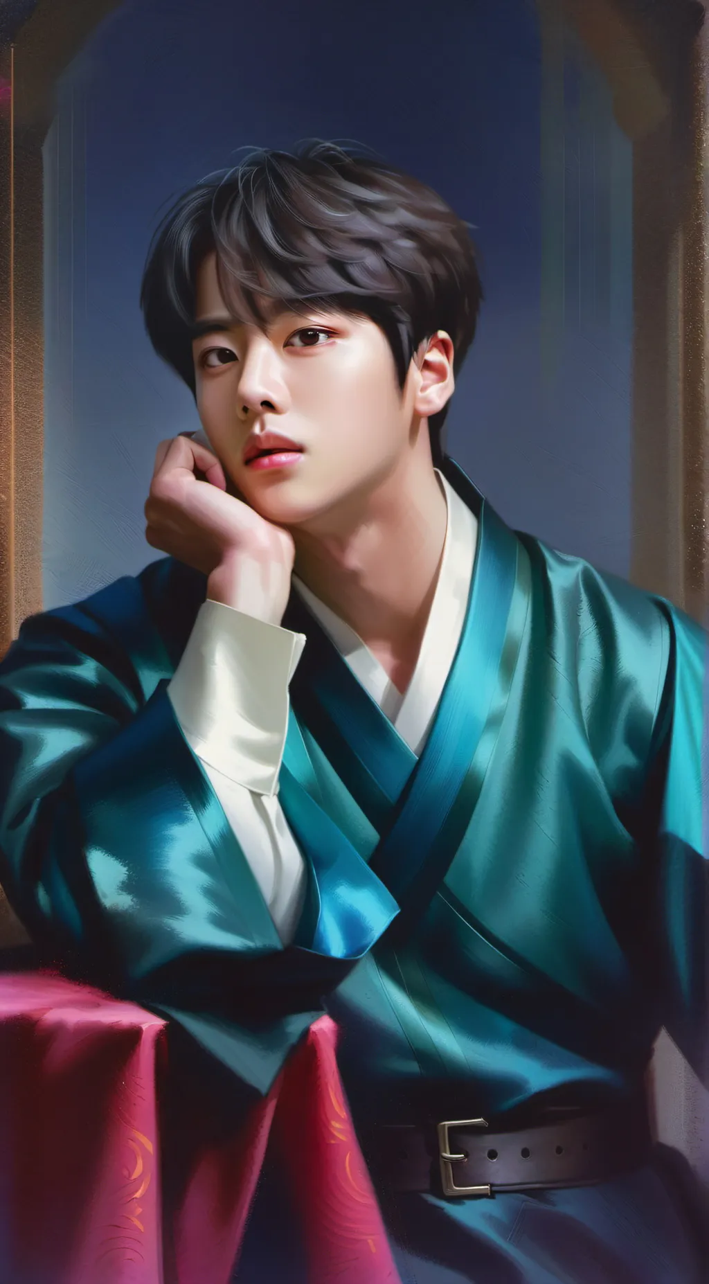 ai character: Kim Seokjin background