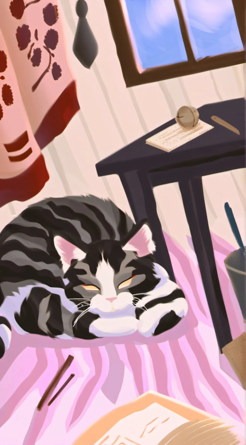ai character: cat nap background