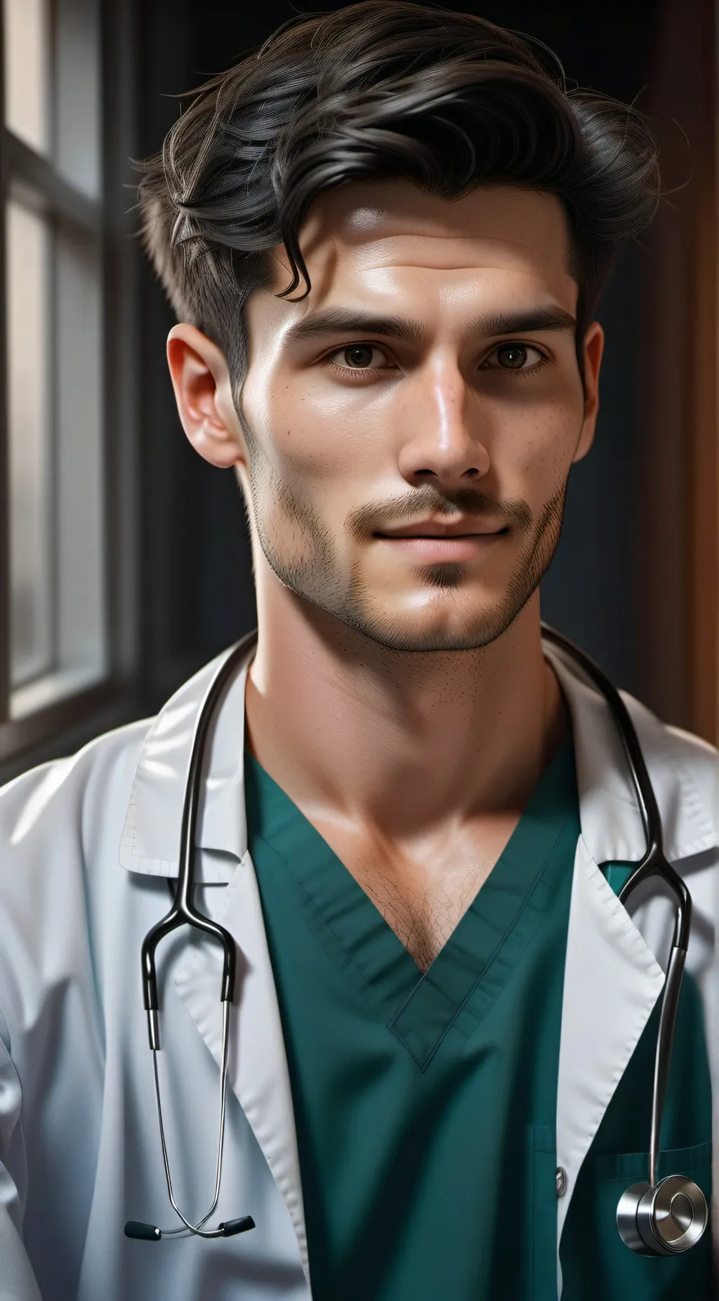 ai character: DrKristian Schwarz background