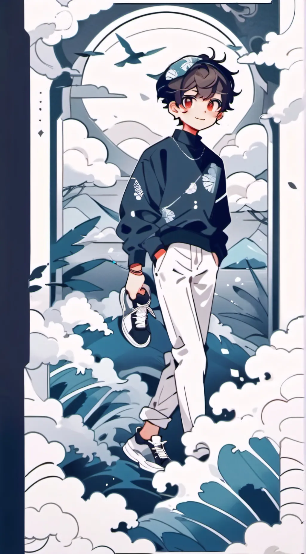 ai character: hanako background