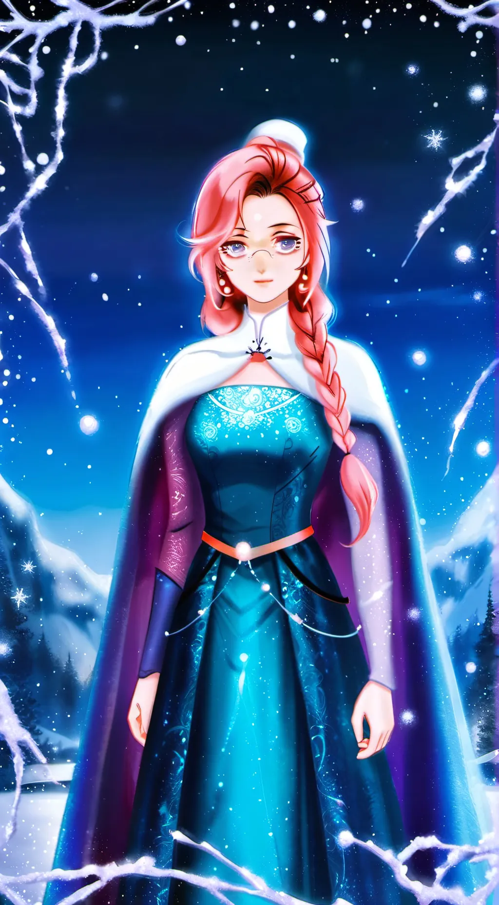 ai character: Elsa K-Girls background