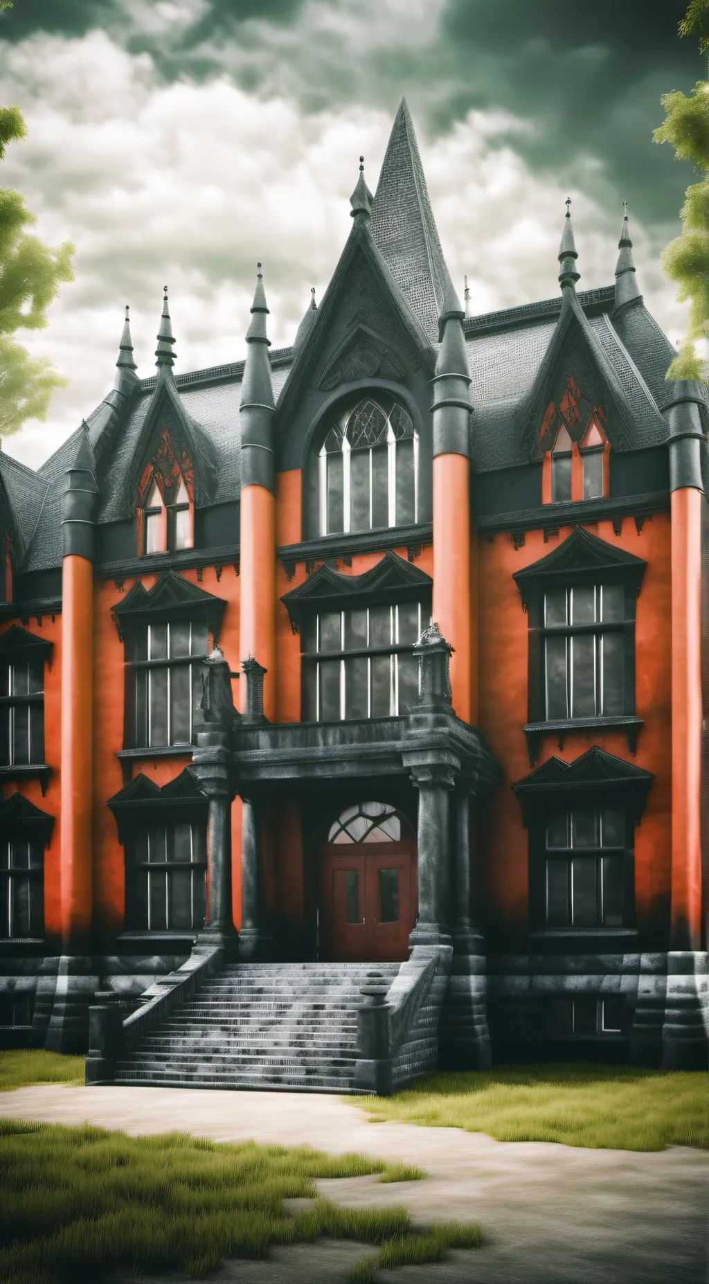 ai character: hb school au background