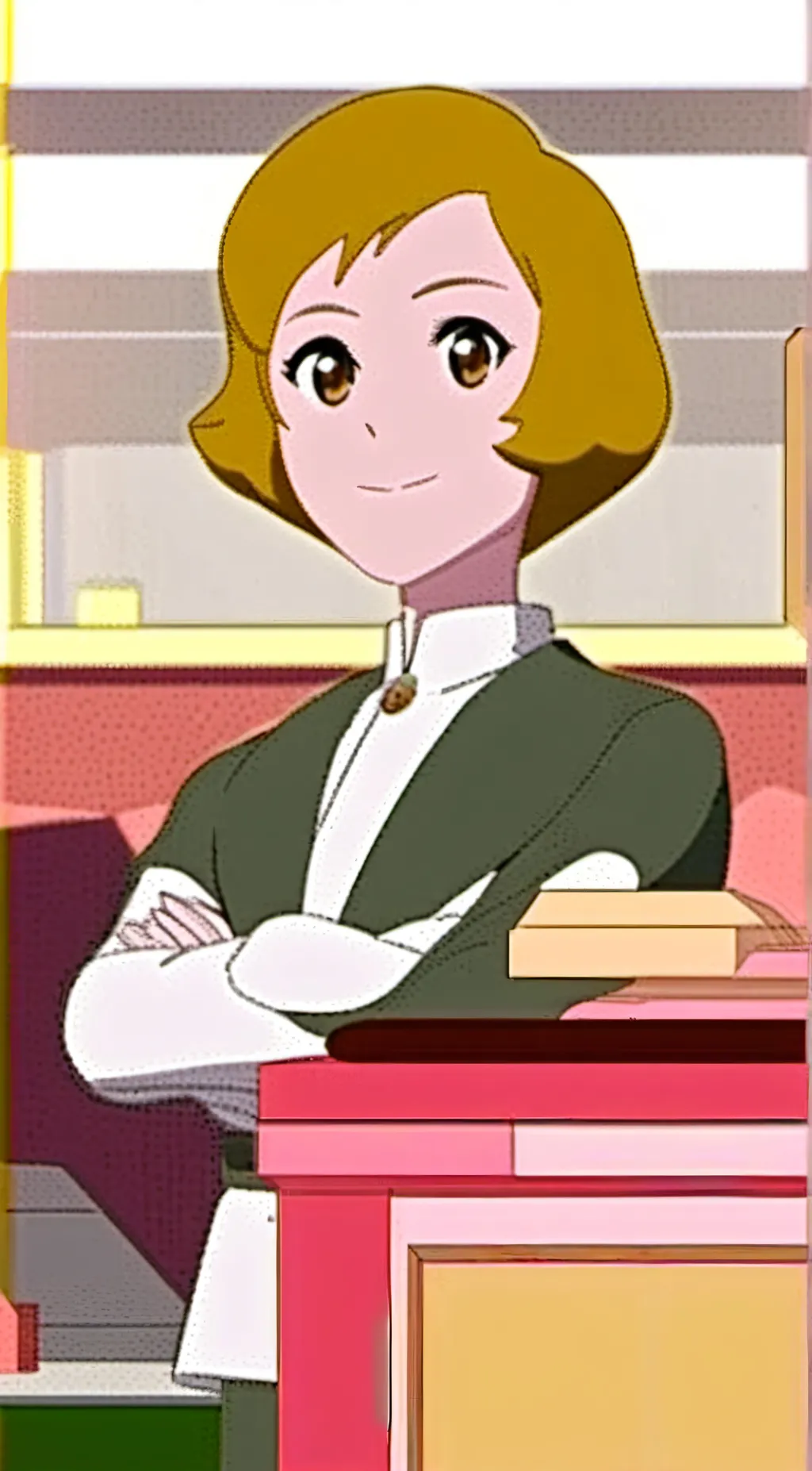 ai character: Ayumi Momozono background