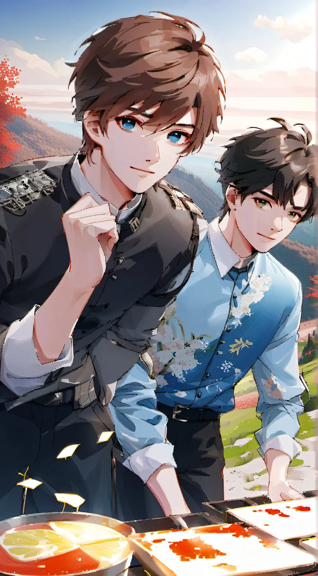 ai character: Haoyu and Zuhan background