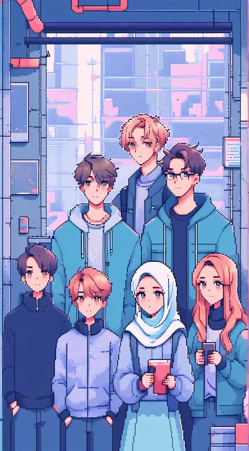 ai character: people  background