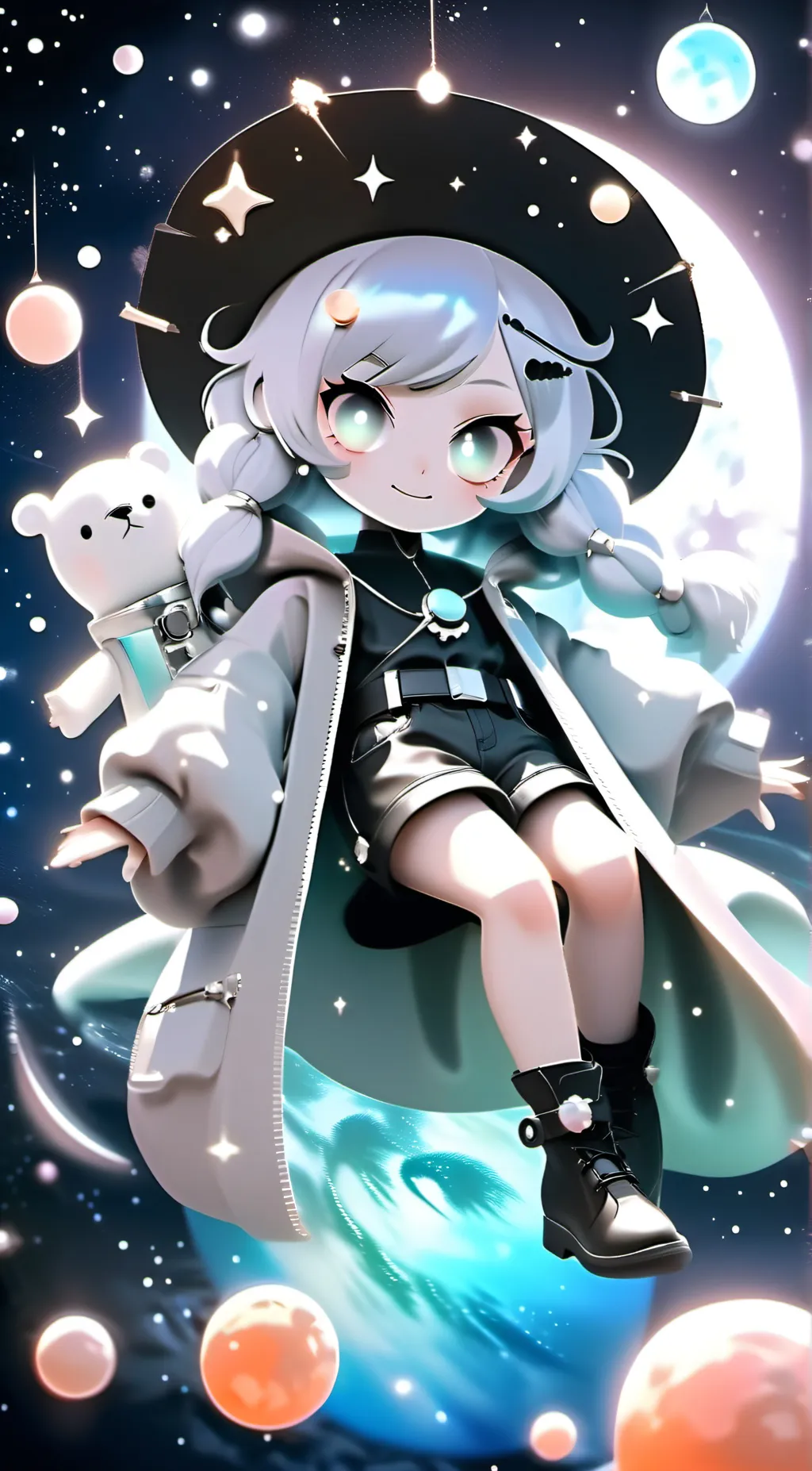 ai character: bubble (from fpe) background