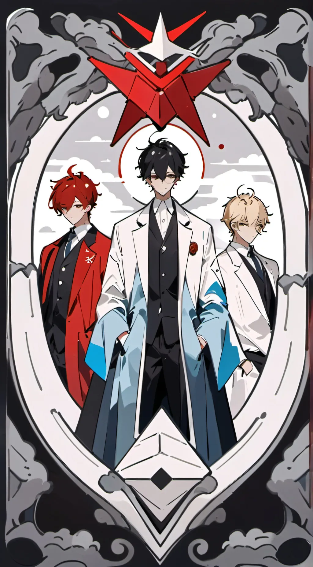 ai character: Vox or Lucifer background