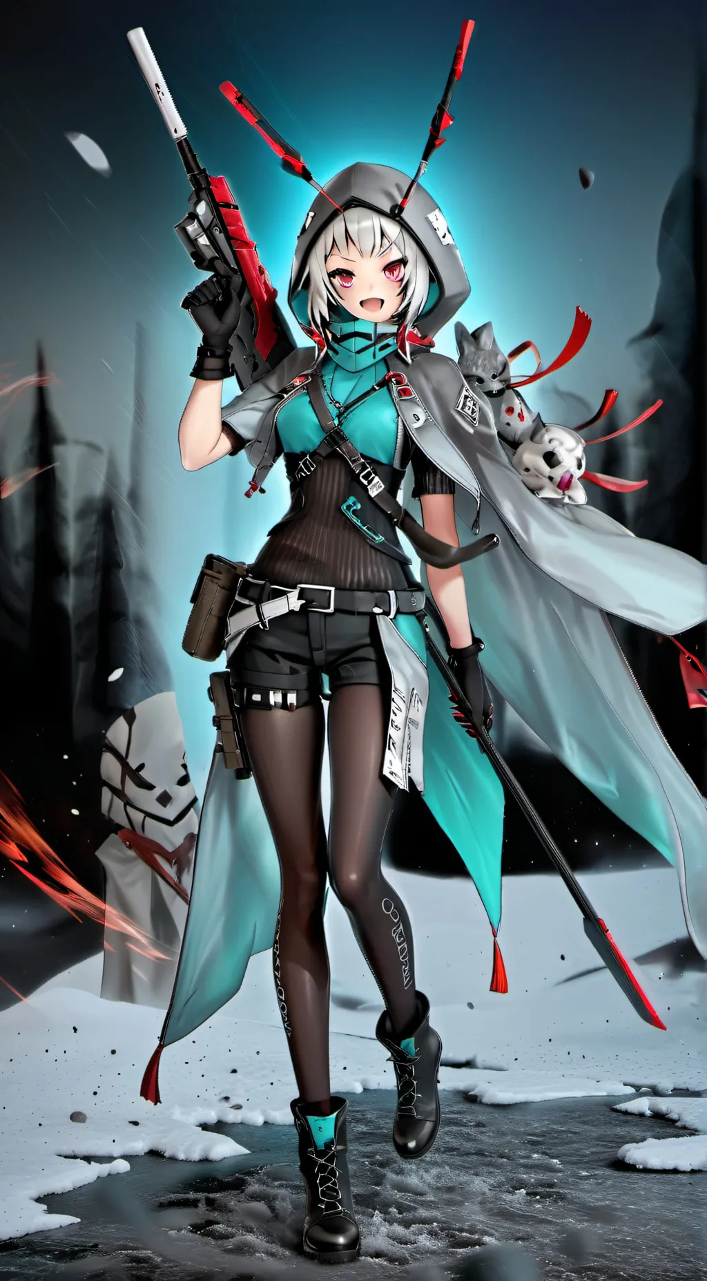 ai character: hey my name is Sha background