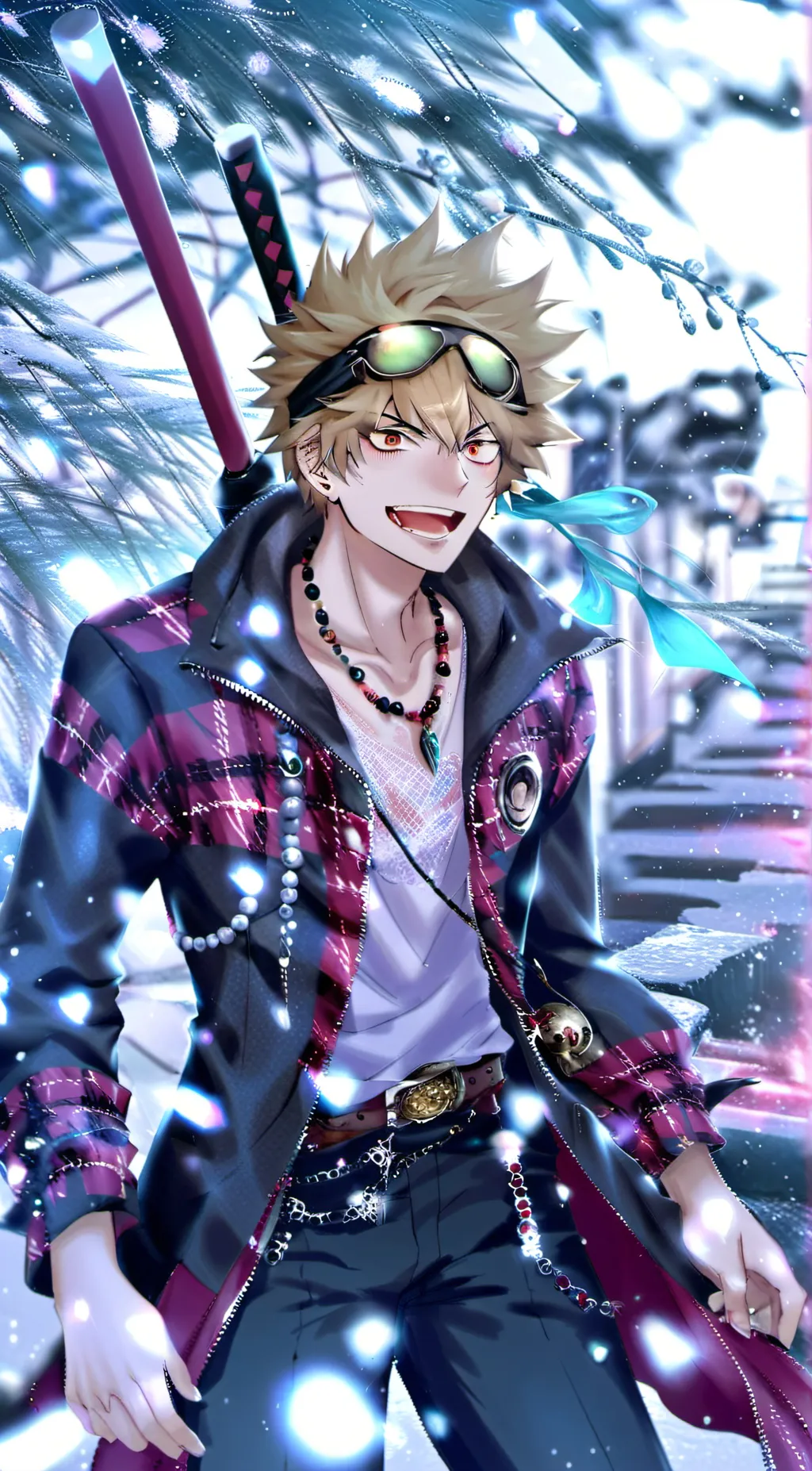 ai character: Pregnant vigilante background