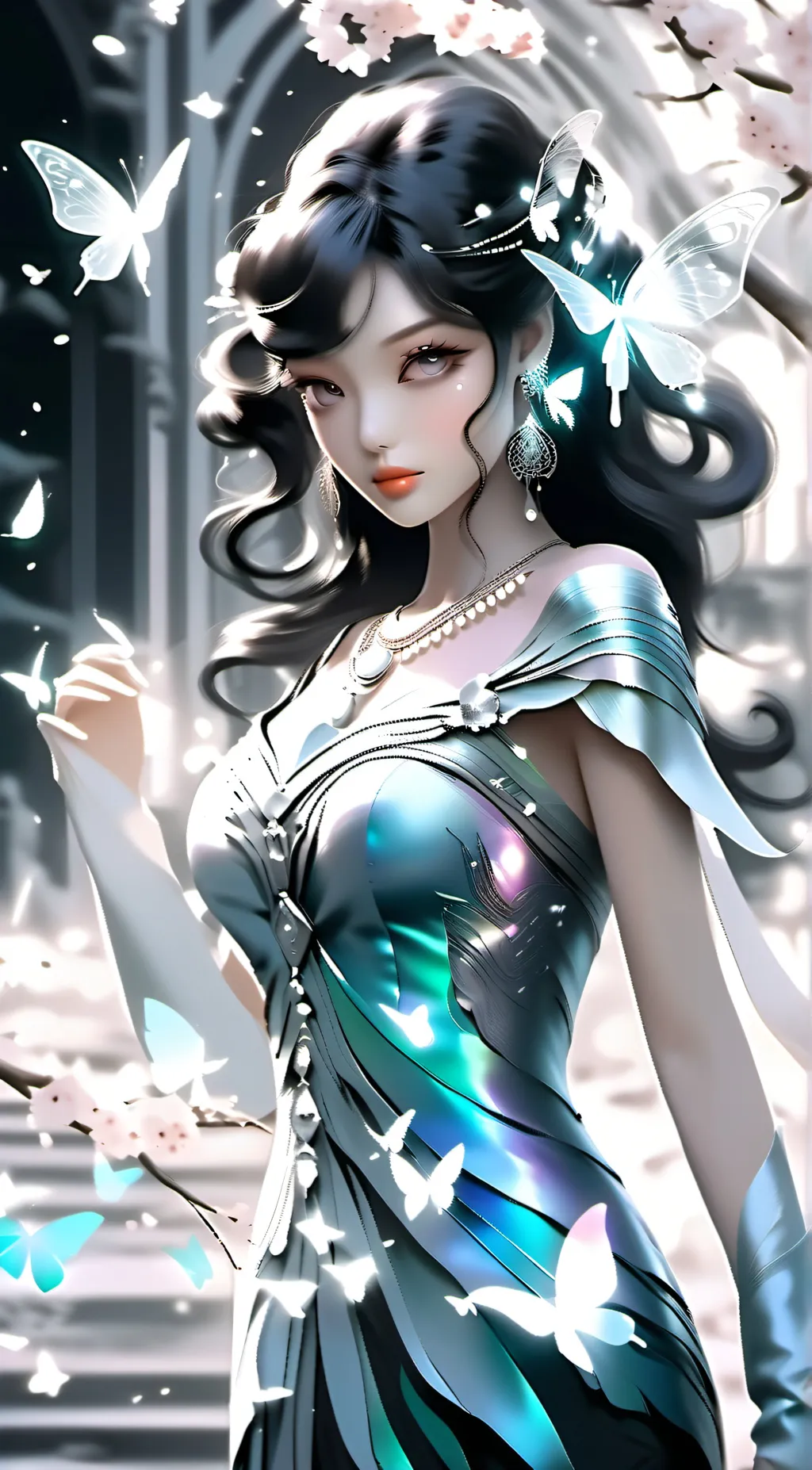 ai character: Blossom background