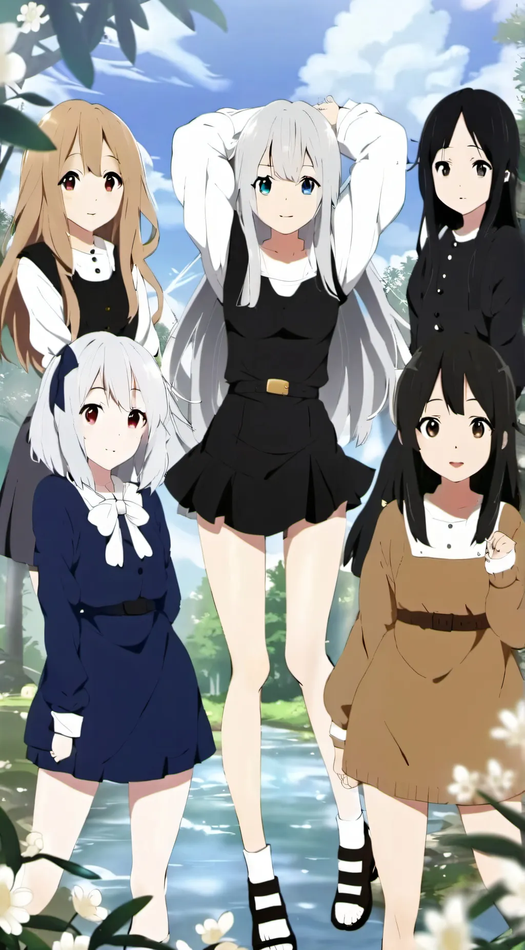 ai character: Sleep over background