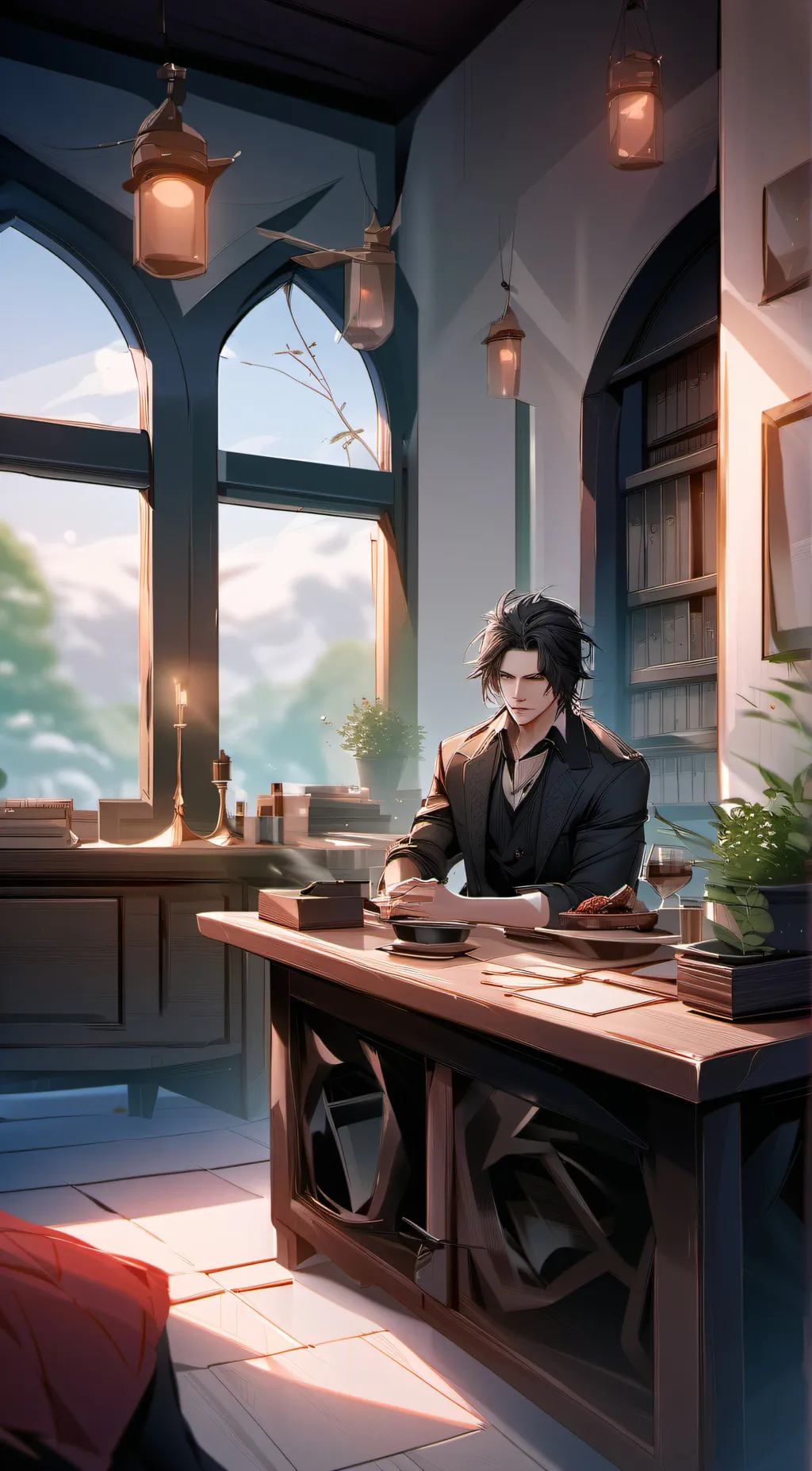 ai character:  bf background