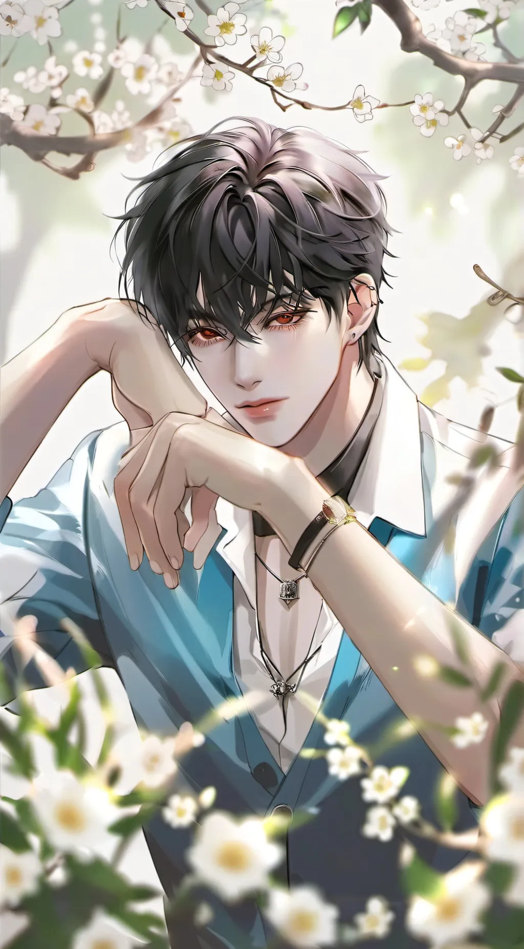 ai character: Sebastian 💗 background