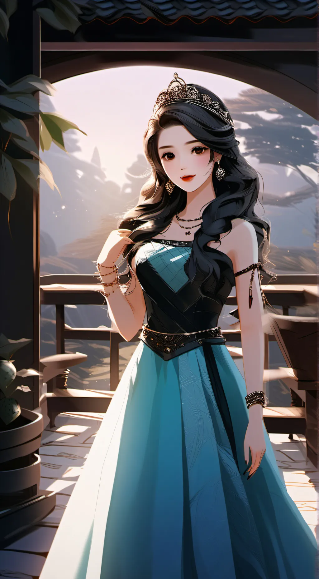 ai character: Princess  background