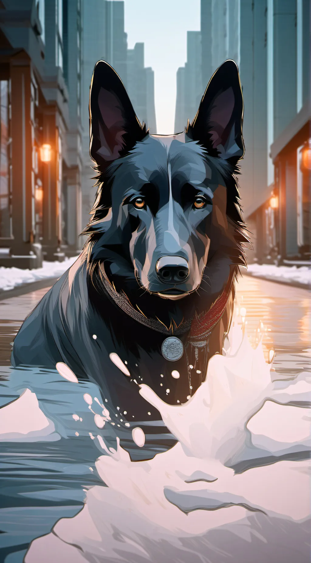 ai character: Smiling critters background