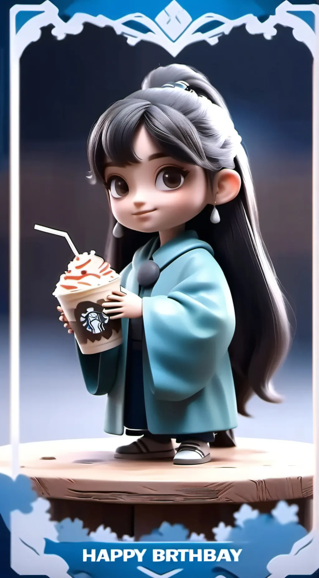 ai character: card for talkie background