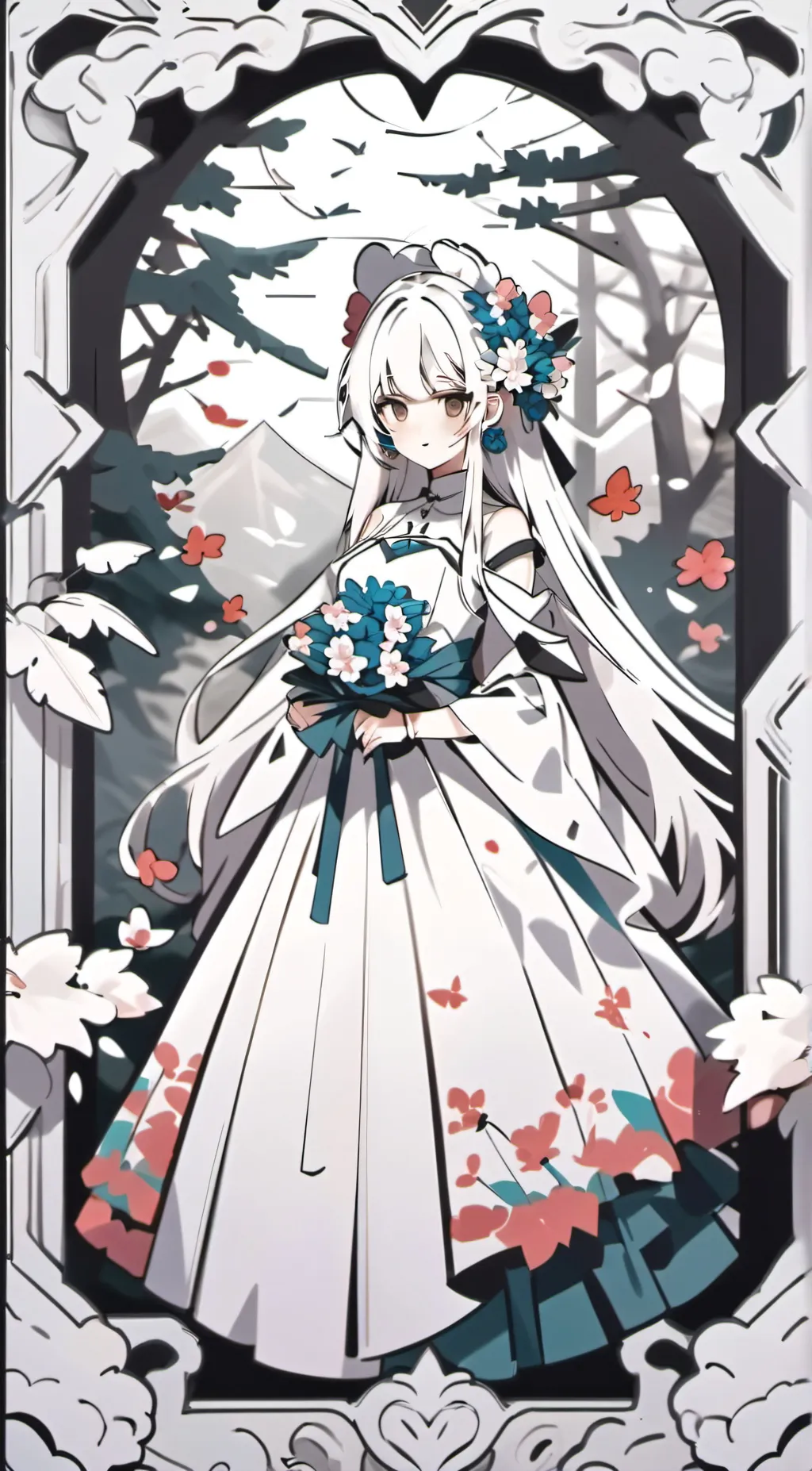 ai character: Bluey background